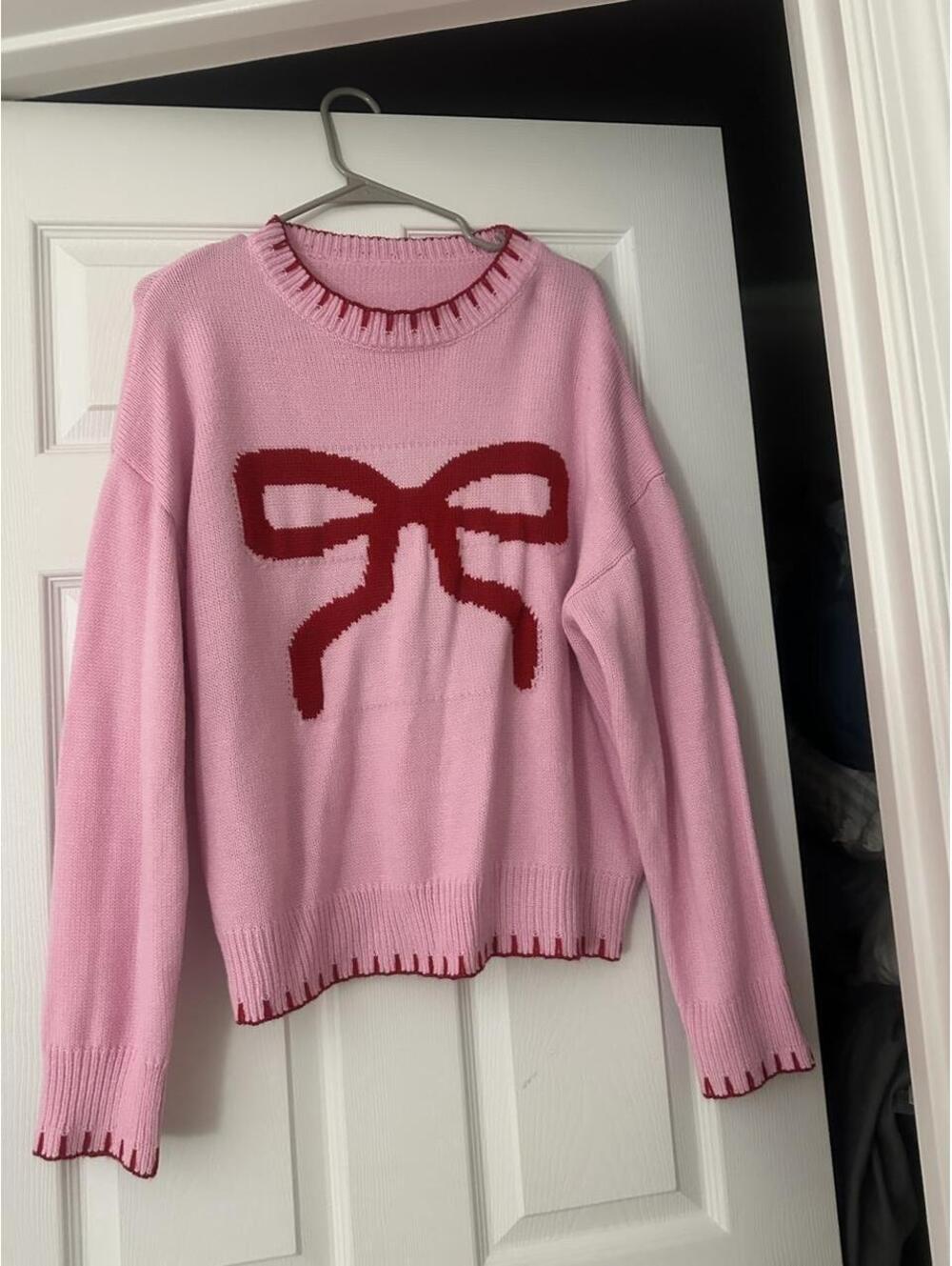 Women's Pink and Multi Jumper